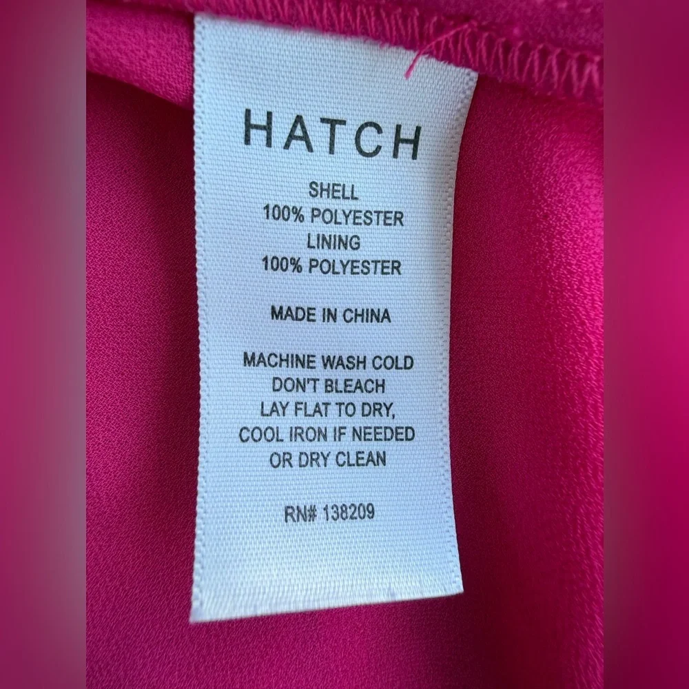 HATCH Maternity Jaden Pink Sleeveless Button Chiffon Wrap Dress XL